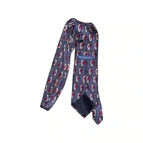 Oscar de la Renta Vintage Silk Tie - Picture 2 of 2
